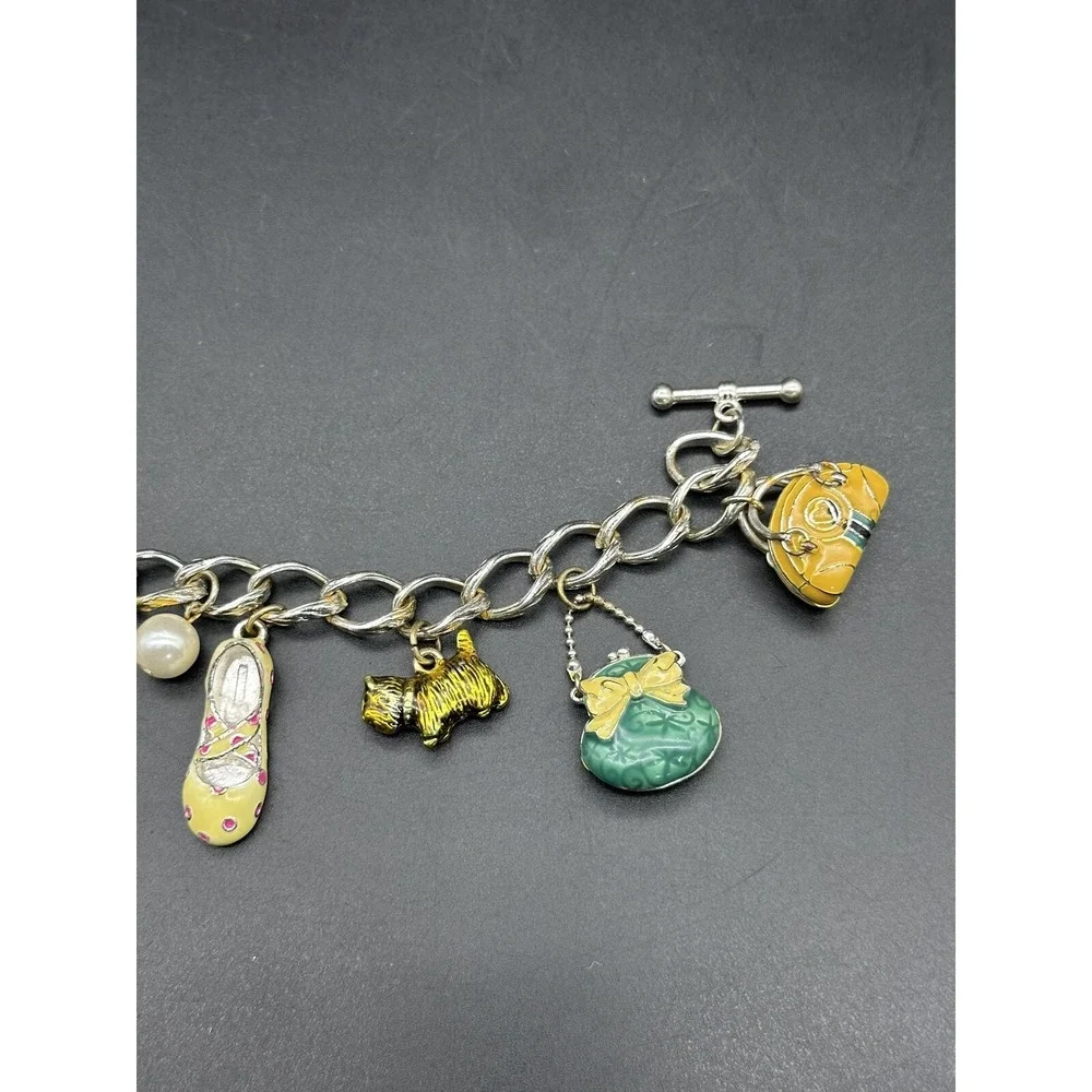 Pre-Owned Handbag/shoe lover Charm Bracelet Jewelry 7